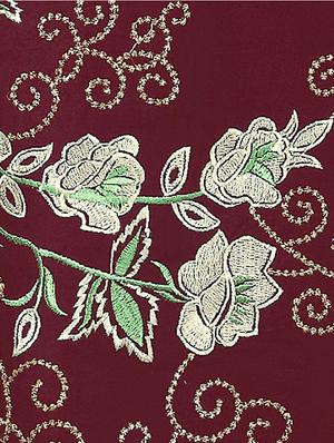 brown cotton unstitched suit - 12300726 - Standard Image - 4