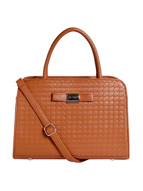 brown leatherette handbag with sling - 12302480 - Standard Image - 1