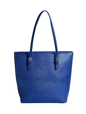 blue leatherette tote - 12302491 - Standard Image - 2