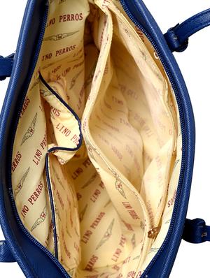 blue leatherette tote - 12302491 - Standard Image - 3