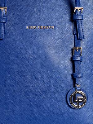 blue leatherette tote - 12302491 - Standard Image - 4