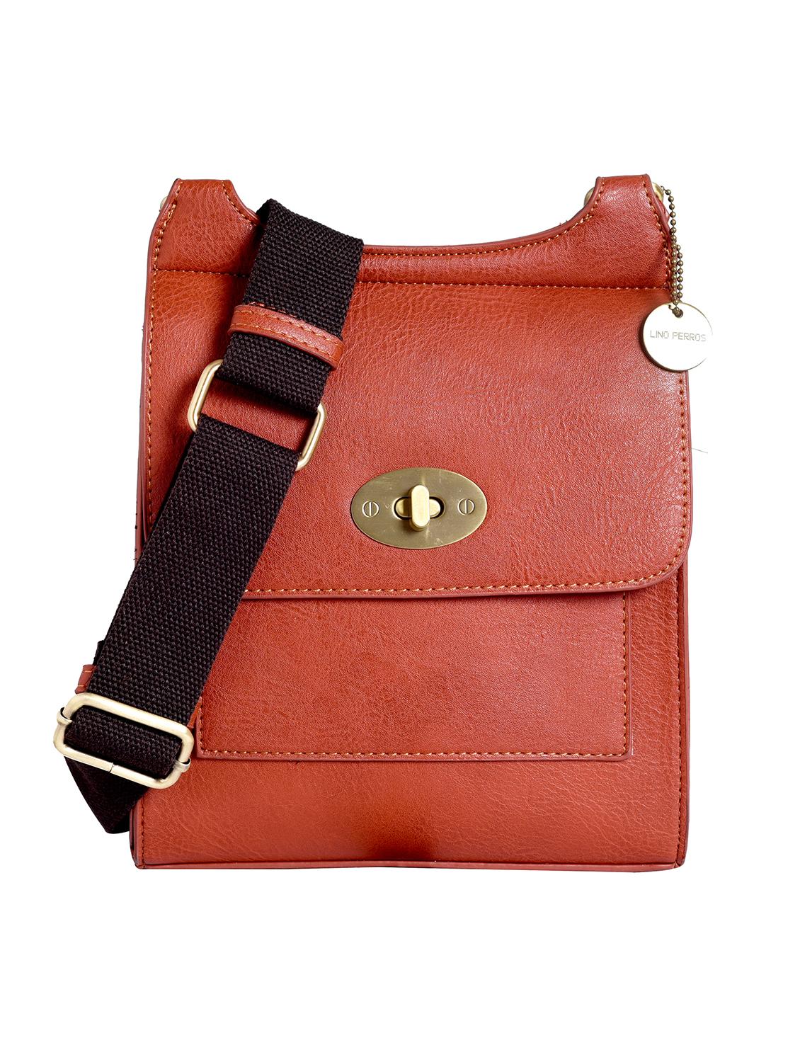 orange leatherette sling bag - 12302553 - Zoom Image - 1