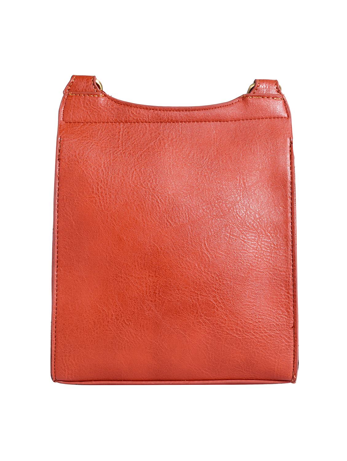orange leatherette sling bag - 12302553 - Zoom Image - 2