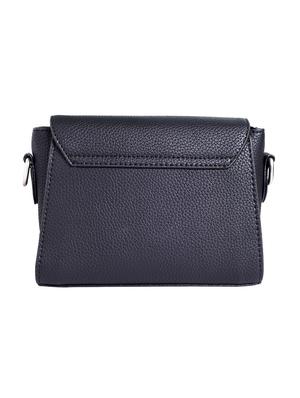 black leatherette sling bag - 12302558 - Standard Image - 2