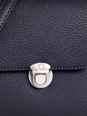 black leatherette sling bag - 12302558 - Standard Image - 4