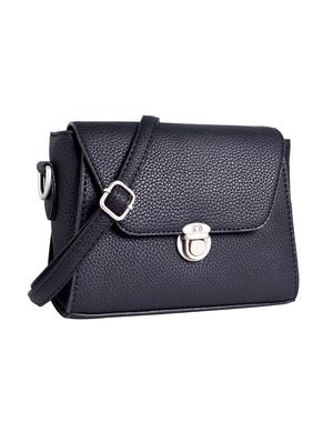 black leatherette sling bag - 12302558 - Standard Image - 5