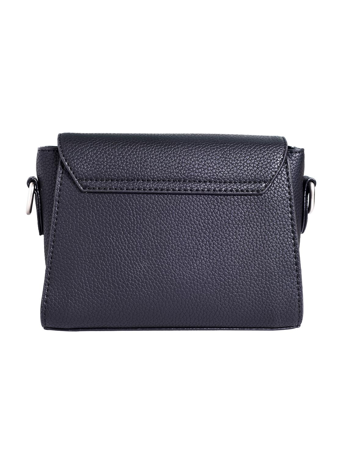 black leatherette sling bag - 12302558 - Zoom Image - 2