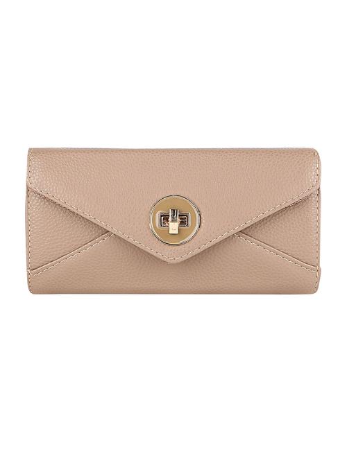beige leatherette wallet - 12302574 - Standard Image - 1