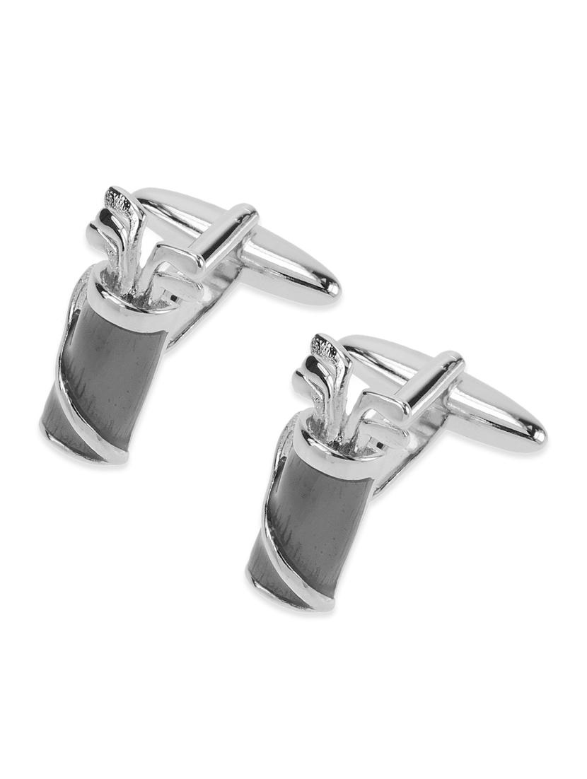 silver metal alloy cuff links - 12302633 - Zoom Image - 1
