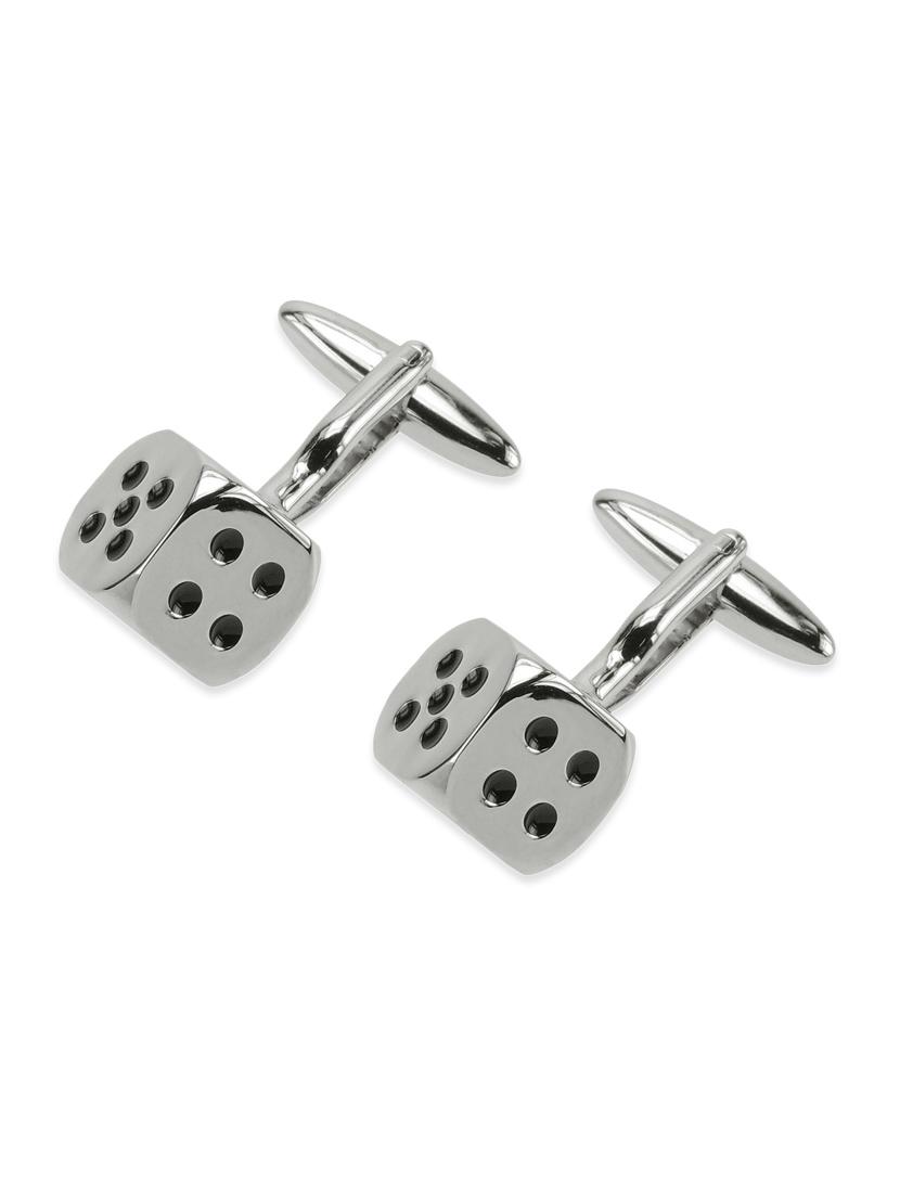silver metal alloy cuff links - 12302639 - Zoom Image - 1