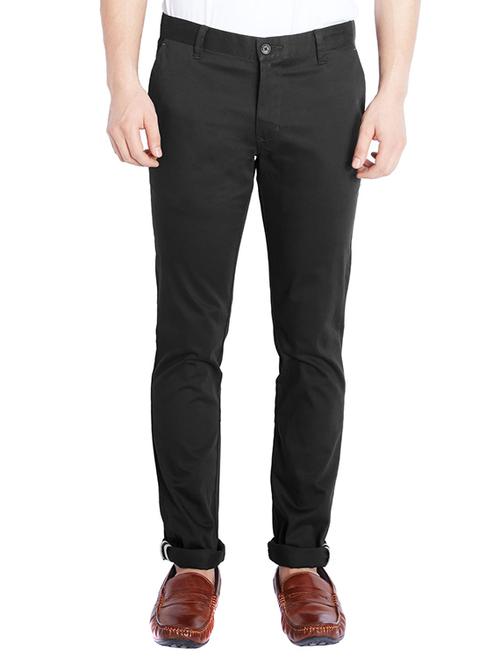 black cotton casual trouser - 12304283 - Very Small Image - 1