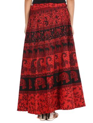 red cotton skirt - 12306235 - Standard Image - 3