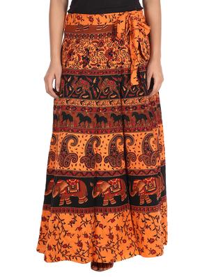 orange cotton skirt - 12306236 - Standard Image - 3
