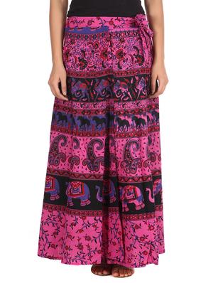 pink cotton skirt - 12306238 - Standard Image - 3