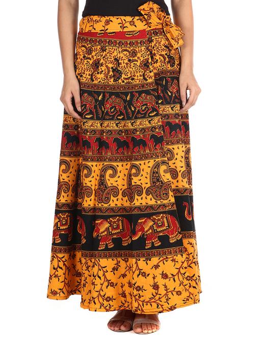 yellow cotton skirt - 12306239 - Standard Image - 1