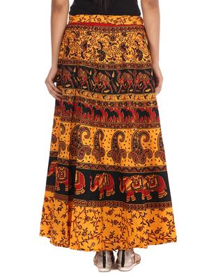 yellow cotton skirt - 12306239 - Standard Image - 3