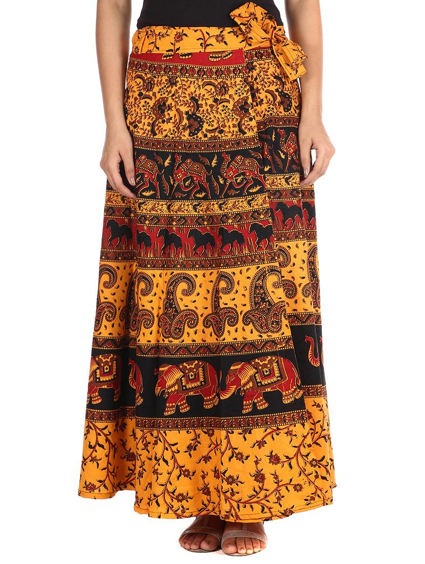 yellow cotton skirt - 12306239 - Zoom Image - 1