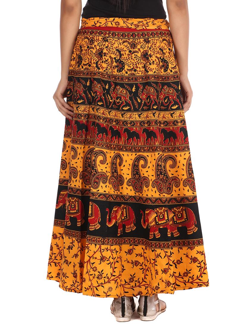 yellow cotton skirt - 12306239 - Zoom Image - 3