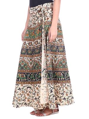 beige cotton skirt - 12306243 - Standard Image - 2