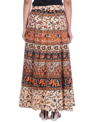 beige cotton skirt - 12306244 - Standard Image - 3