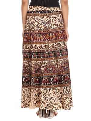 beige cotton skirt - 12306245 - Standard Image - 3