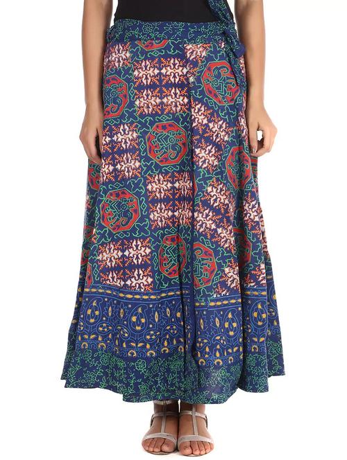 blue cotton skirt - 12306248 - Standard Image - 1