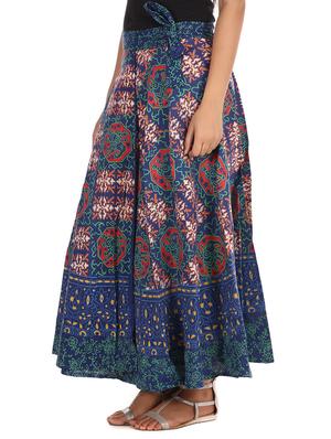blue cotton skirt - 12306248 - Standard Image - 2