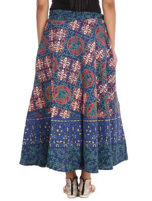 blue cotton skirt - 12306248 - Standard Image - 3