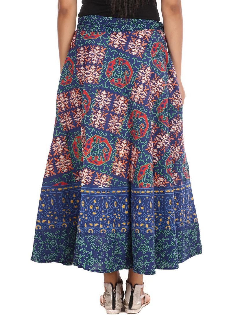 blue cotton skirt - 12306248 - Zoom Image - 3