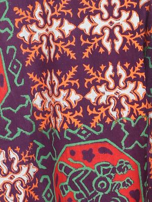 printed flared wrap skirt - 12306249 - Standard Image - 4