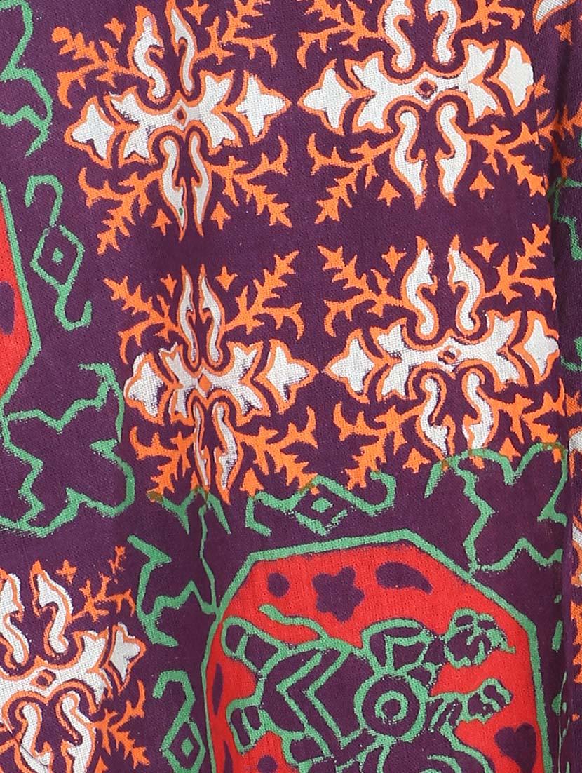 printed flared wrap skirt - 12306249 - Zoom Image - 4