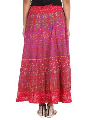 red cotton skirt - 12306251 - Standard Image - 3