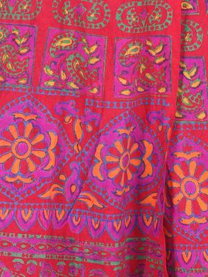 red cotton skirt - 12306251 - Standard Image - 4