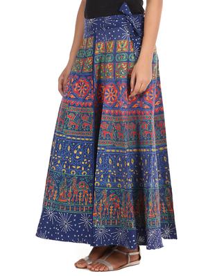 blue cotton skirt - 12306252 - Standard Image - 2