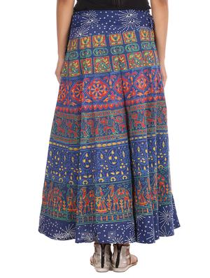 blue cotton skirt - 12306252 - Standard Image - 3
