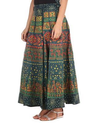 green cotton skirt - 12306254 - Standard Image - 2
