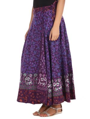 purple cotton skirt - 12306257 - Standard Image - 2
