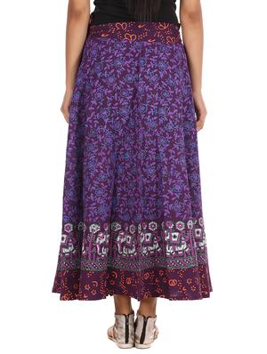 purple cotton skirt - 12306257 - Standard Image - 3