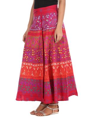 red cotton skirt - 12306259 - Standard Image - 2