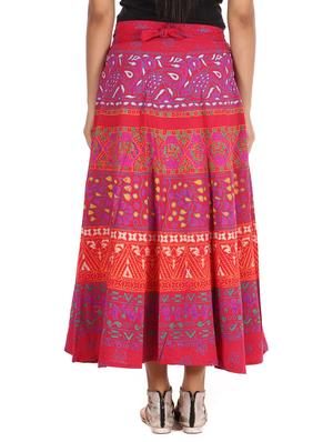 red cotton skirt - 12306259 - Standard Image - 3