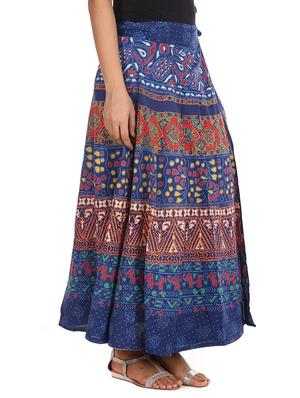 blue cotton skirt - 12306260 - Standard Image - 2