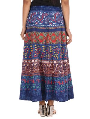 blue cotton skirt - 12306260 - Standard Image - 3