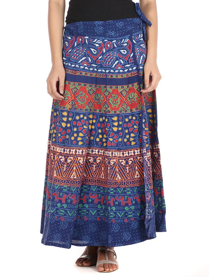 blue cotton skirt - 12306260 - Zoom Image - 1
