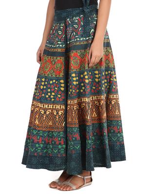 green cotton skirt - 12306262 - Standard Image - 2