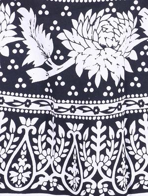 monochrome cotton wrap skirt - 12306263 - Standard Image - 4