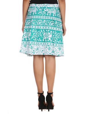 green cotton skirt - 12306265 - Standard Image - 3