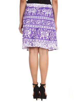 purple cotton skirt - 12306266 - Standard Image - 3