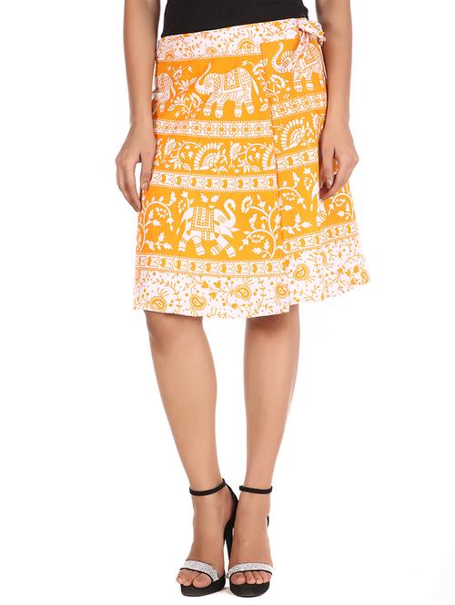 yellow cotton skirt - 12306267 - Standard Image - 1