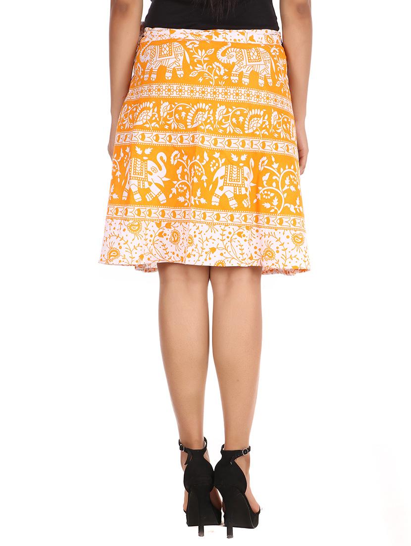 yellow cotton skirt - 12306267 - Zoom Image - 3