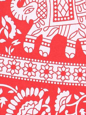 red cotton skirt - 12306268 - Standard Image - 4